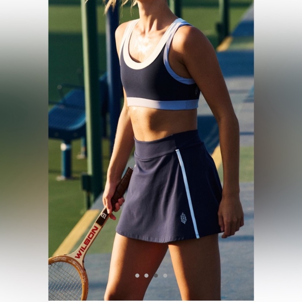 NWT Free People Movement Never Better Volley Skort in Midnight Navy - S